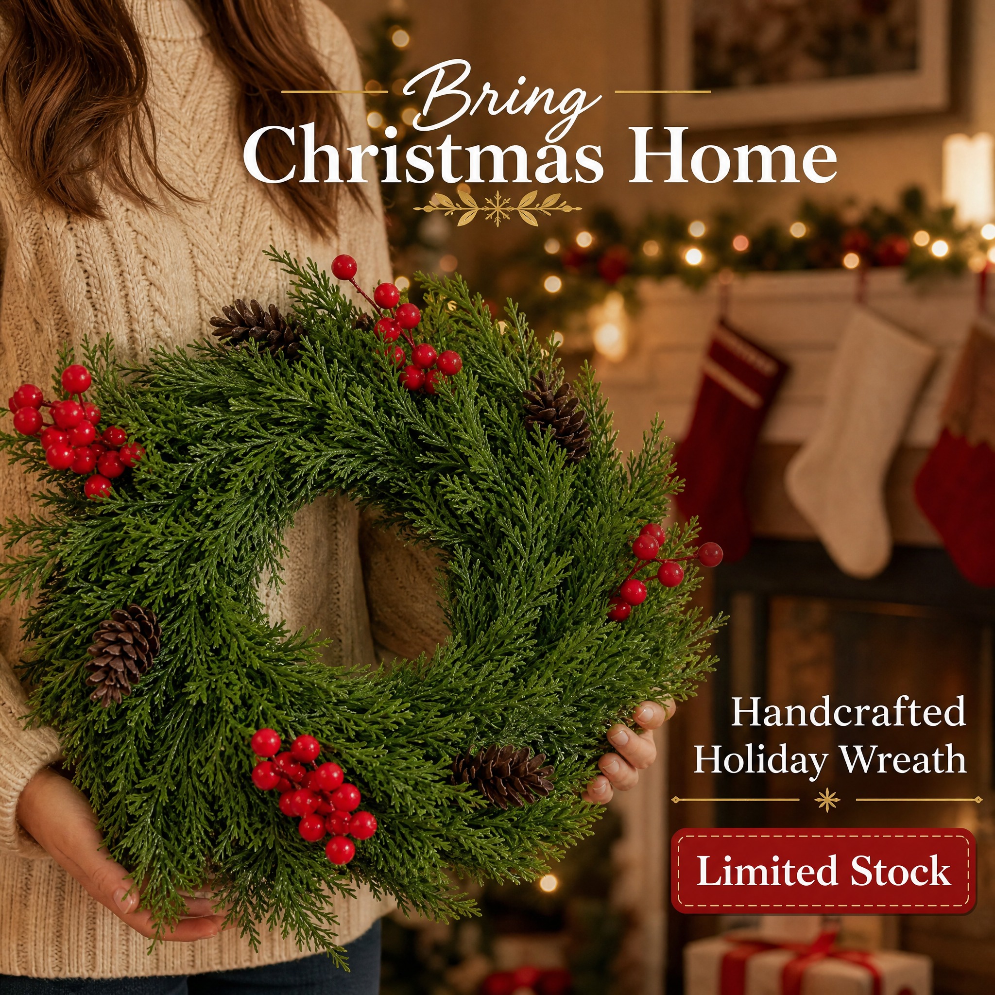 A person holding the Christmas… - 图片创意预览