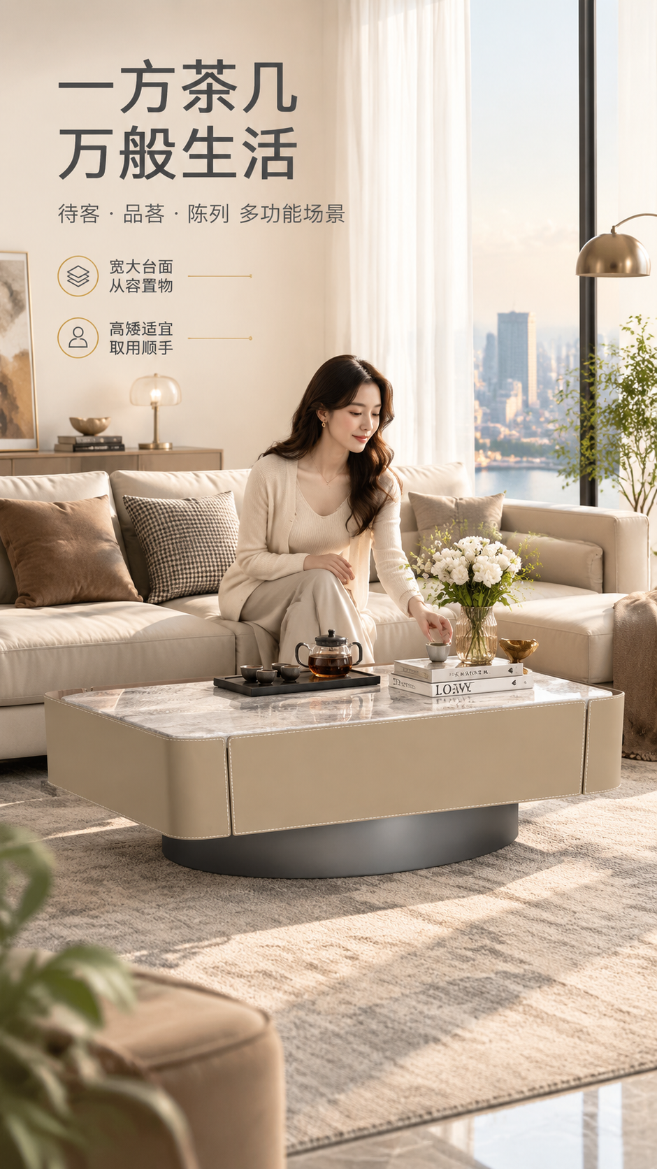 [商品] 使用【图1】DC-138A岩板大方几；保留方形轮廓、… - 图片创意预览