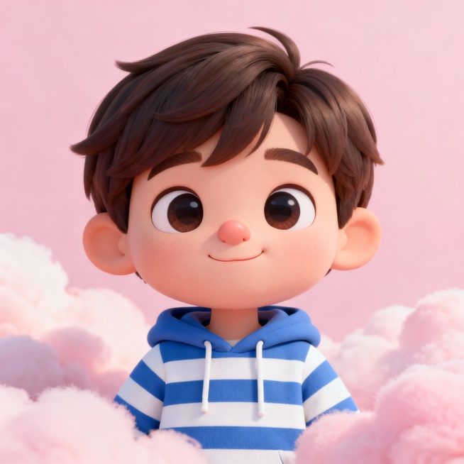 生成一张可爱的卡通男生图预览效果