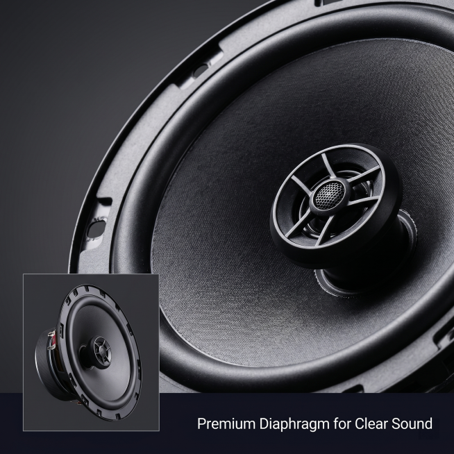 [Main Image 4] Close-up detail display of the EL-X165S car speaker. [Atmosphere Style] Exquisite mac预览效果