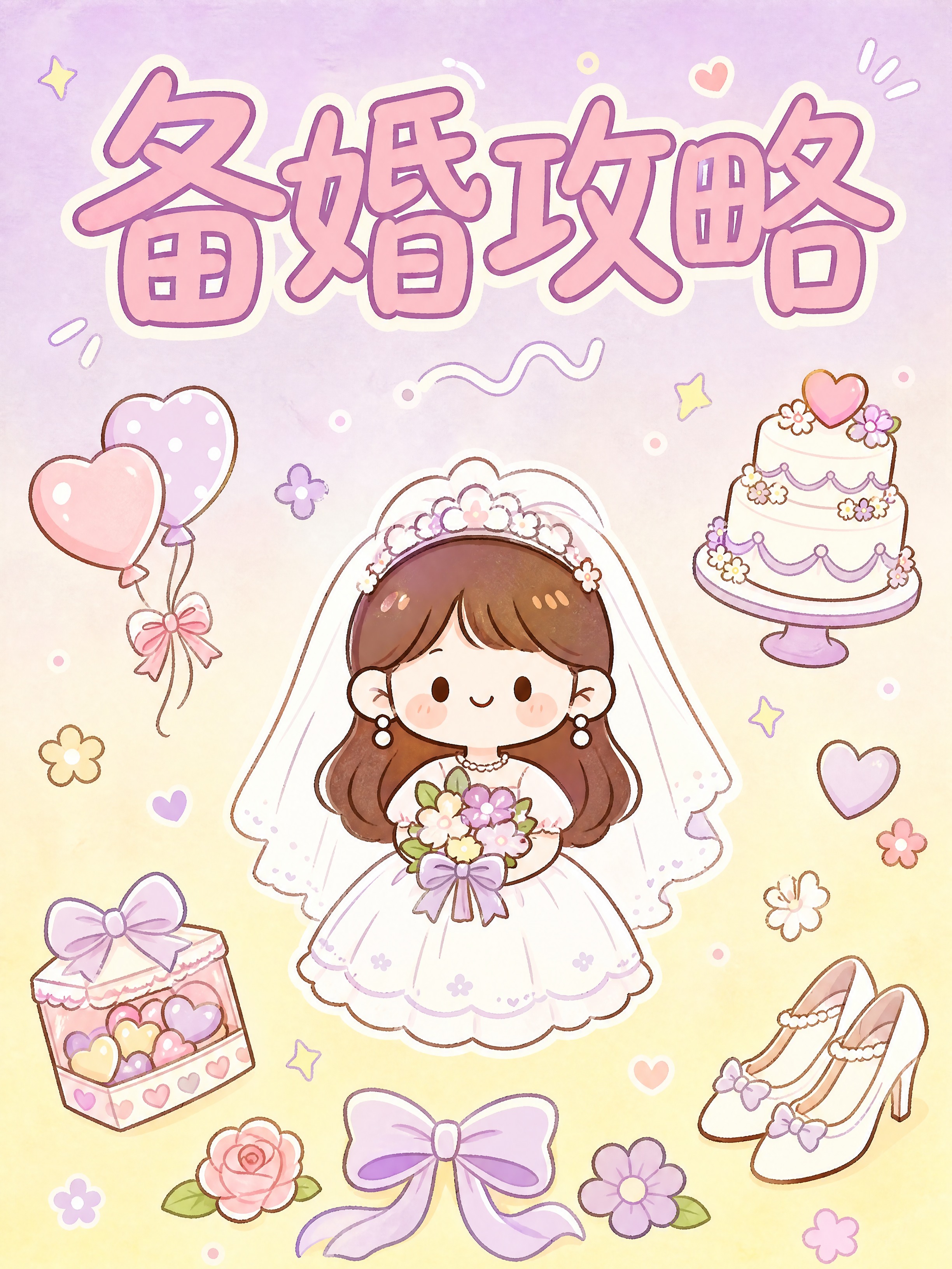 小红书笔记大字封面，插图大字，手绘可爱风，版式精美，小红书笔记… - 图片创意预览