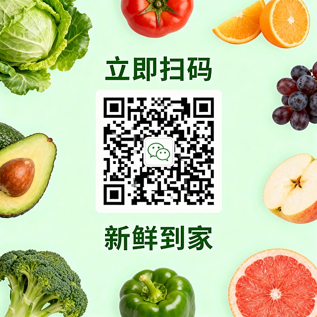 我需要在朋友圈推广我的生鲜超市，请帮我设计3张图片，第一张用于介绍生鲜超市，内容包括店名小马鲜生，logo, 地址电话，以及以商品真实图片的方式展示经营的类目，如蔬菜水果，肉类水产等，并且在醒目的位置显示手机扫码下单，30分钟配送到家。第二张用于介绍新客优惠，内容包括新客首单满30元立减10元，每单免费领取2个鸡蛋，永久有效。 第三张主要展示微信小程序码，并引导用户立即扫码，新鲜到家
