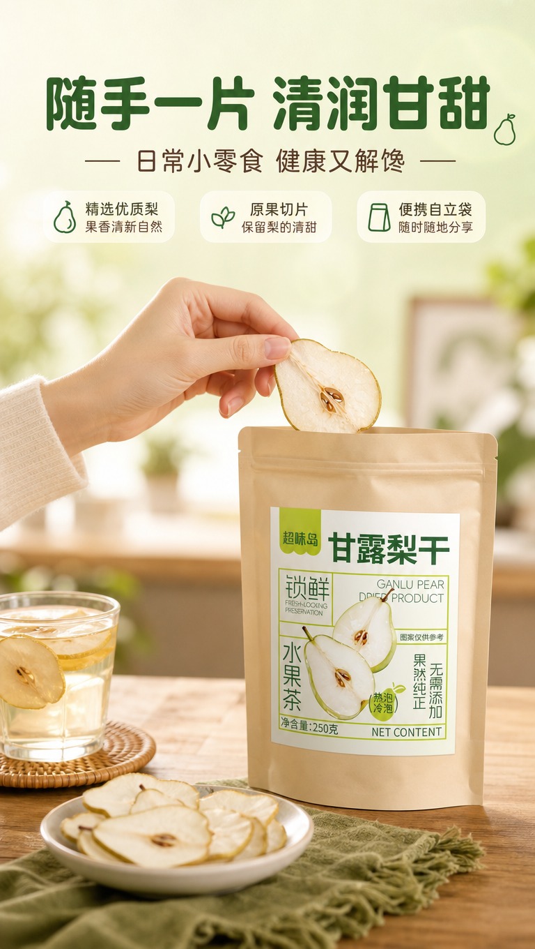 [商品] 使用【图1】超味岛甘露梨干自立袋包装；保留全部包装文… - 图片创意预览