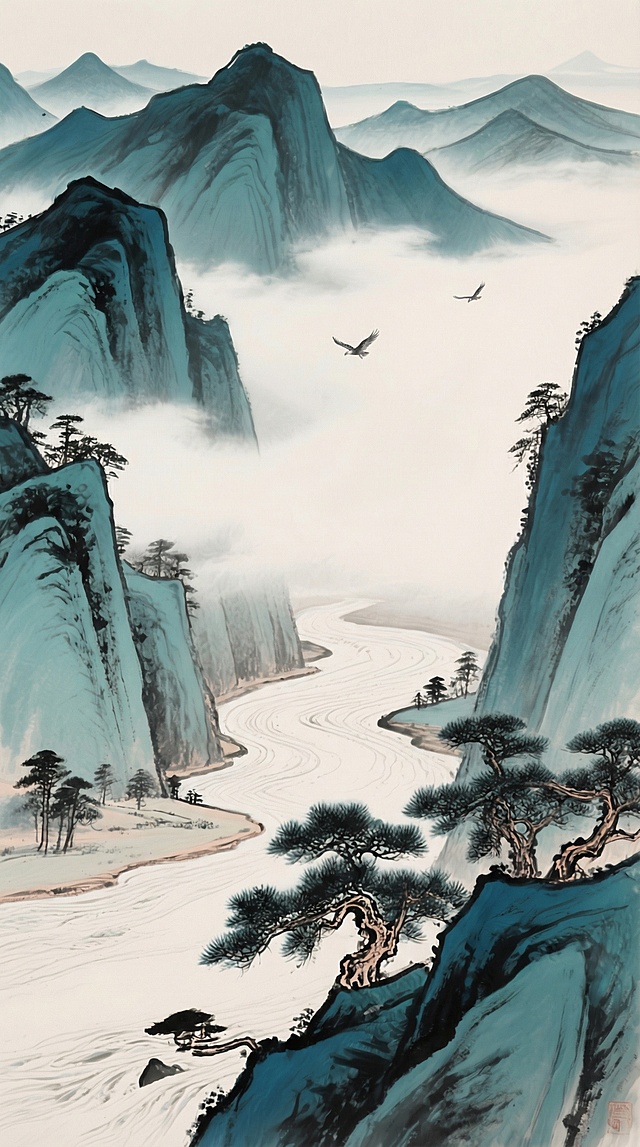 苍鹰在远处，小一些