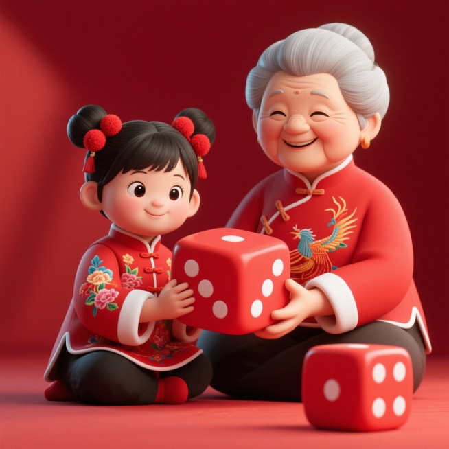 采用Soft3D风格 骰子点数正确，应该是一个面一种点数预览效果