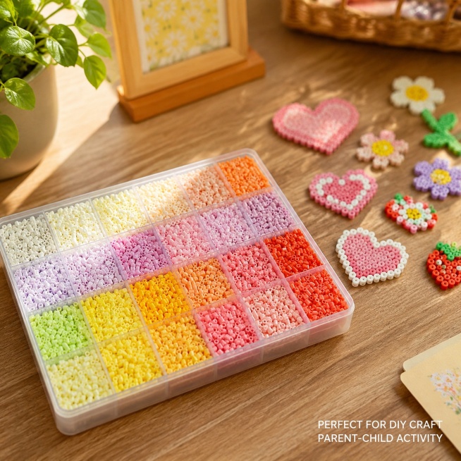 [Main Image 6] creative scene display of perler beads diy handmade. [Atmosphere style] warm life atm预览效果
