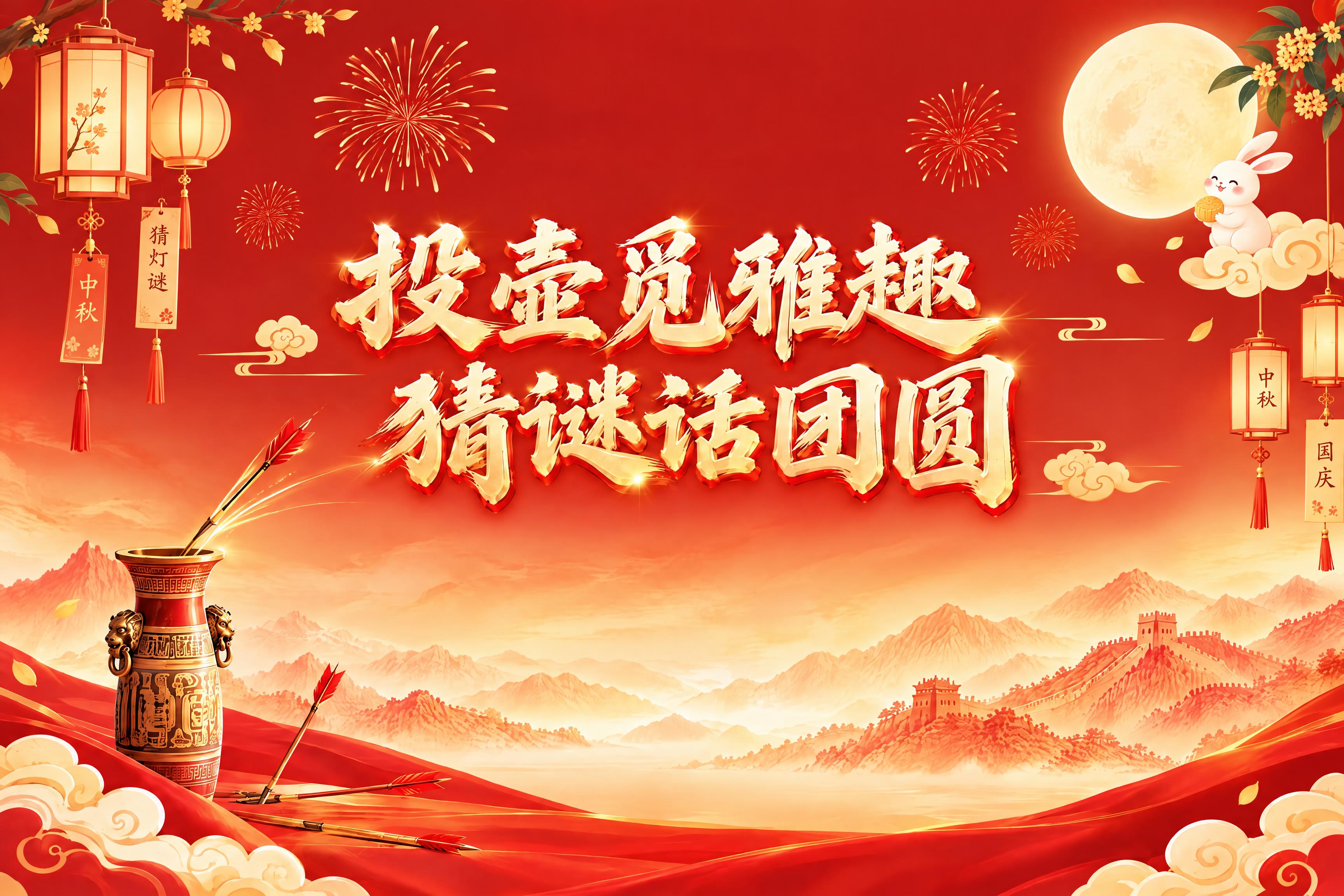 编辑图片：改变画面中的灯笼、月亮、兔子元素的风格样式，不要沿用… - 图片创意预览
