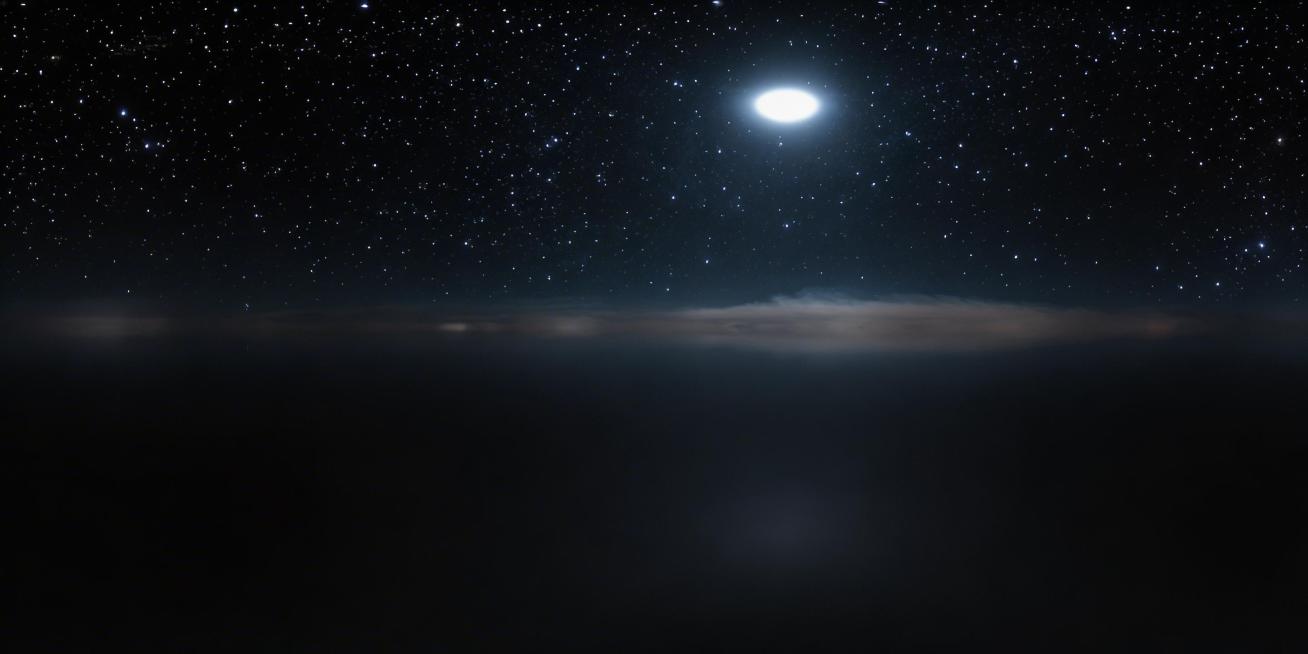 将这张图片修改为星空暗黑系风格，保留原本构图和明亮天体，调暗整体色调，增加更多密集璀璨繁星细节，保持HDR高清质感预览效果