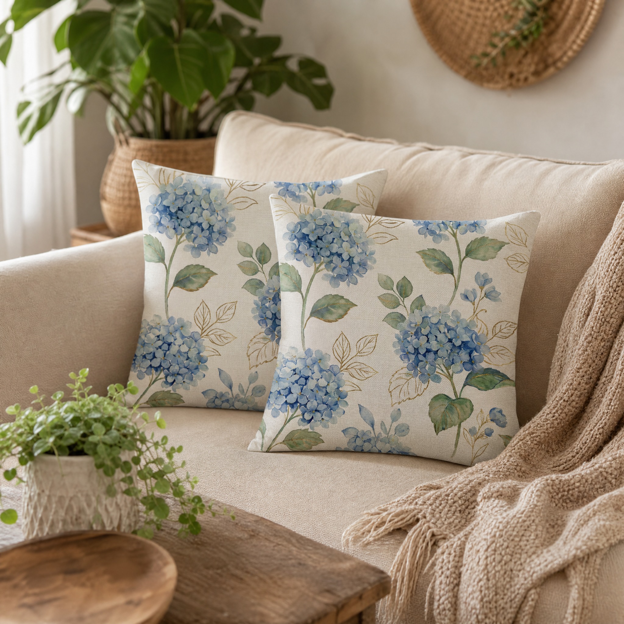 Two bohemian printed pillow cov… - 图片创意预览