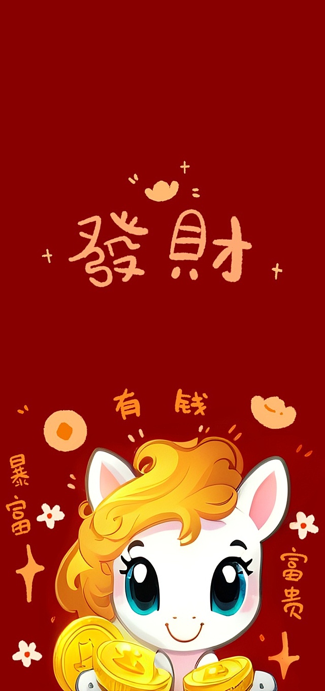 把这个改成小马手捧金币