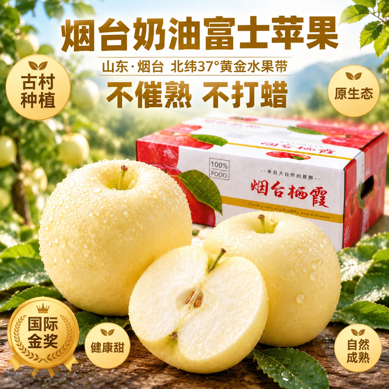 京东电商主图，800×800像素，1:1比例，食品生鲜水果类，… - 图片创意预览