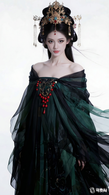 在图中人物的眼角下方添加一颗自然的美人痣，其余画面保持不变预览效果