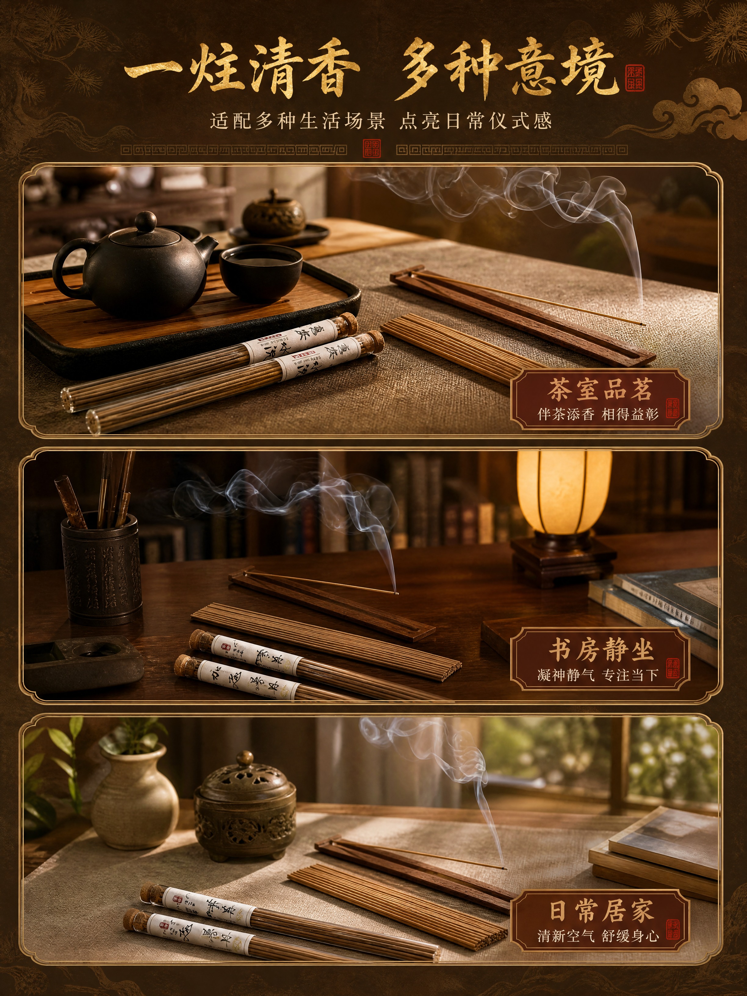 [商品] 使用【图1】香趣线香点燃图、【图7】惠安水沉茶席图、… - 图片创意预览