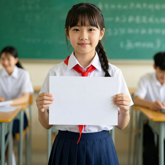 把人物改成五六年级的女女生预览效果