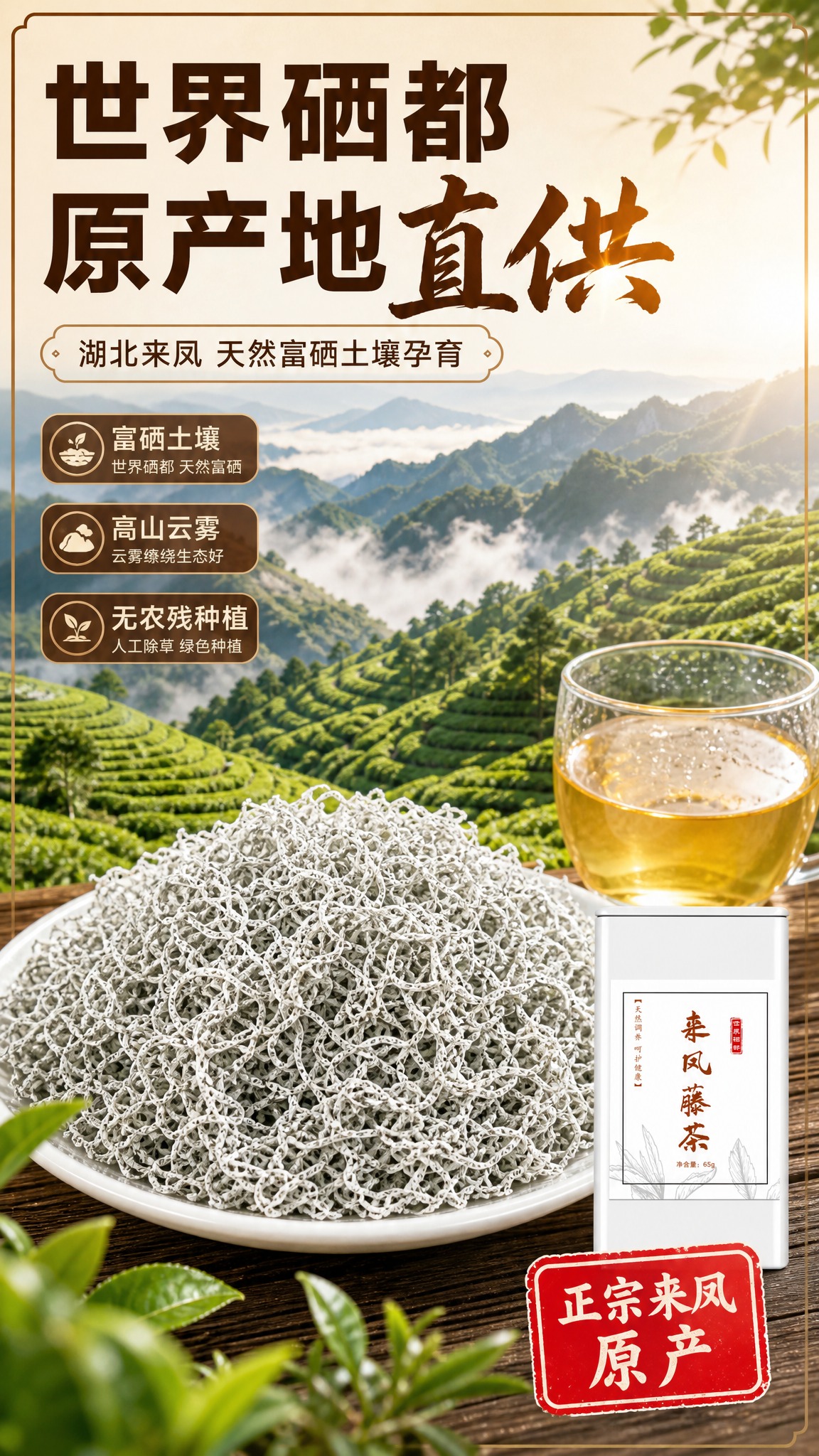 [商品] 使用【图1】来凤藤茶65g白色袋装产品；保留白色包装… - 图片创意预览