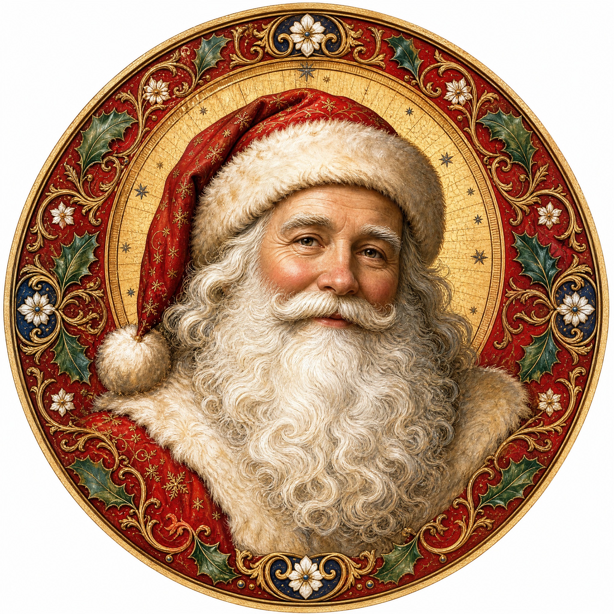 Christmas sticker, medieval ill… - 图片创意预览