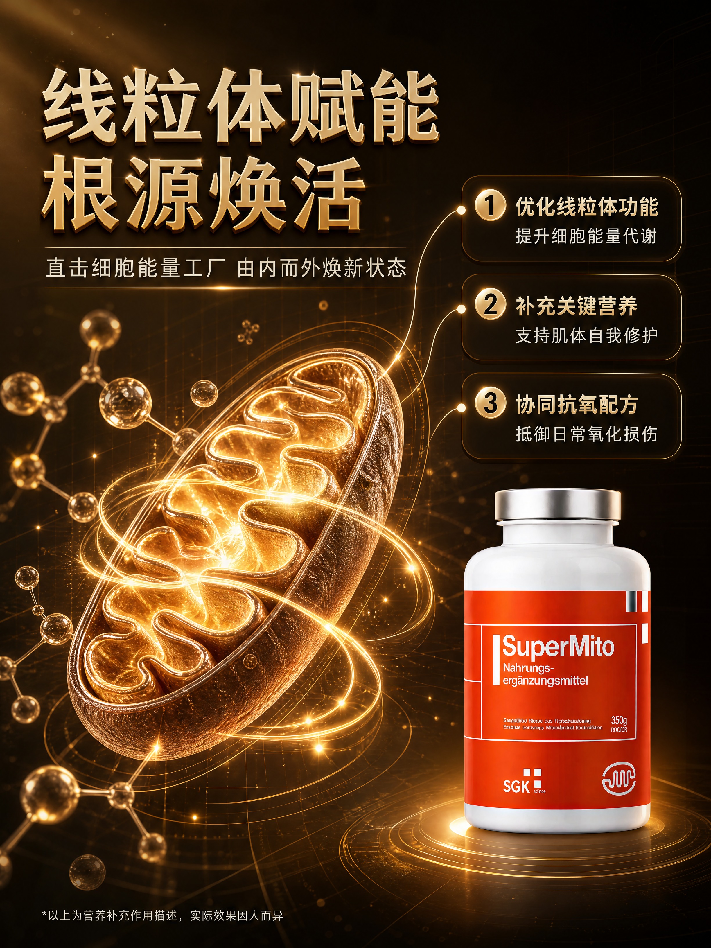 [商品] 使用【图2】SuperMito线粒体营养补充剂产品图… - 图片创意预览