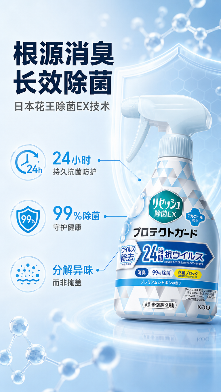 [商品] 使用【图1】左款蓝色瓶盖花王除菌EX Premium… - 图片创意预览
