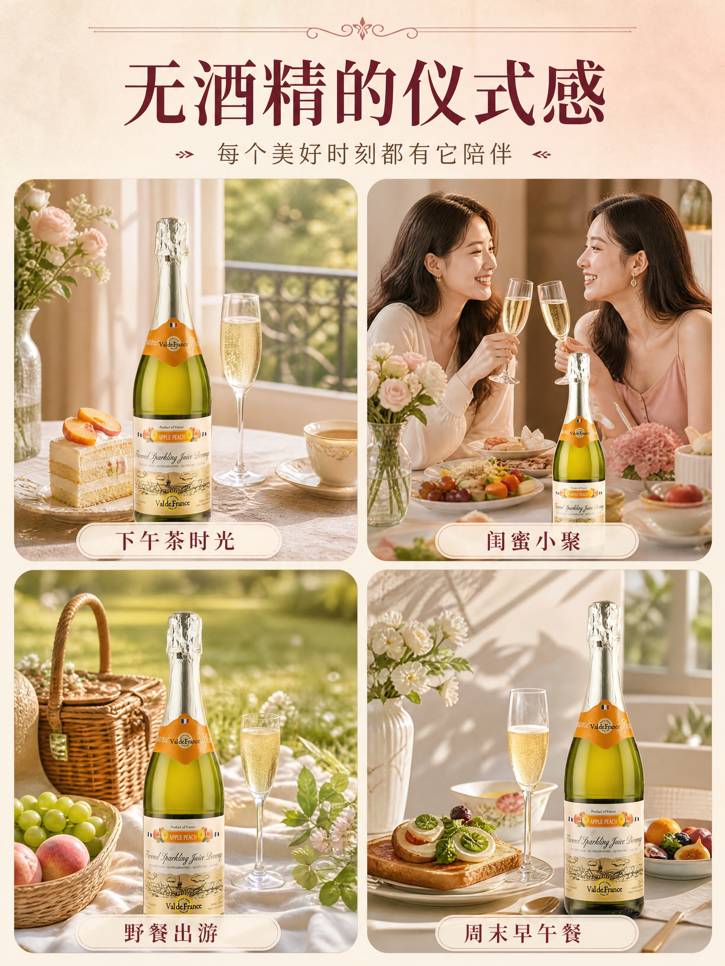 [商品] 使用【图3】苹果蜜桃味Val de France气泡… - 图片创意预览