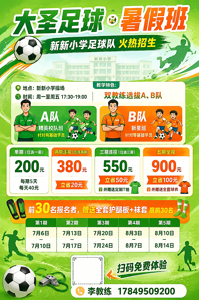「图片1」教学特色内容改为双教练选拔A,B队。把A队精英强化班改为精英校队班 B队改为新星班其他不变