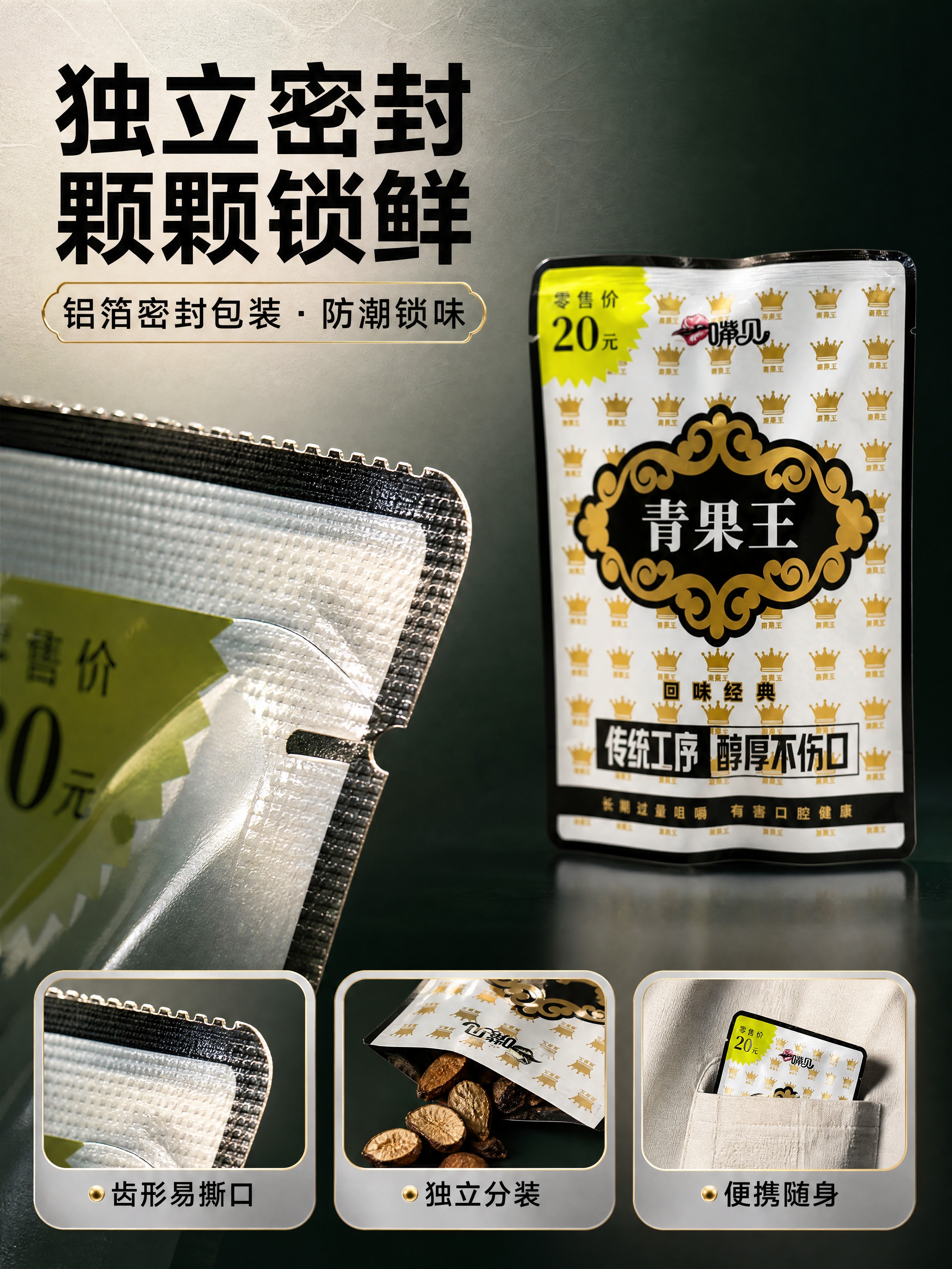 【商品】使用【图1】槟榔产品包装作为画面右侧主体，直立略虚化，… - 图片创意预览