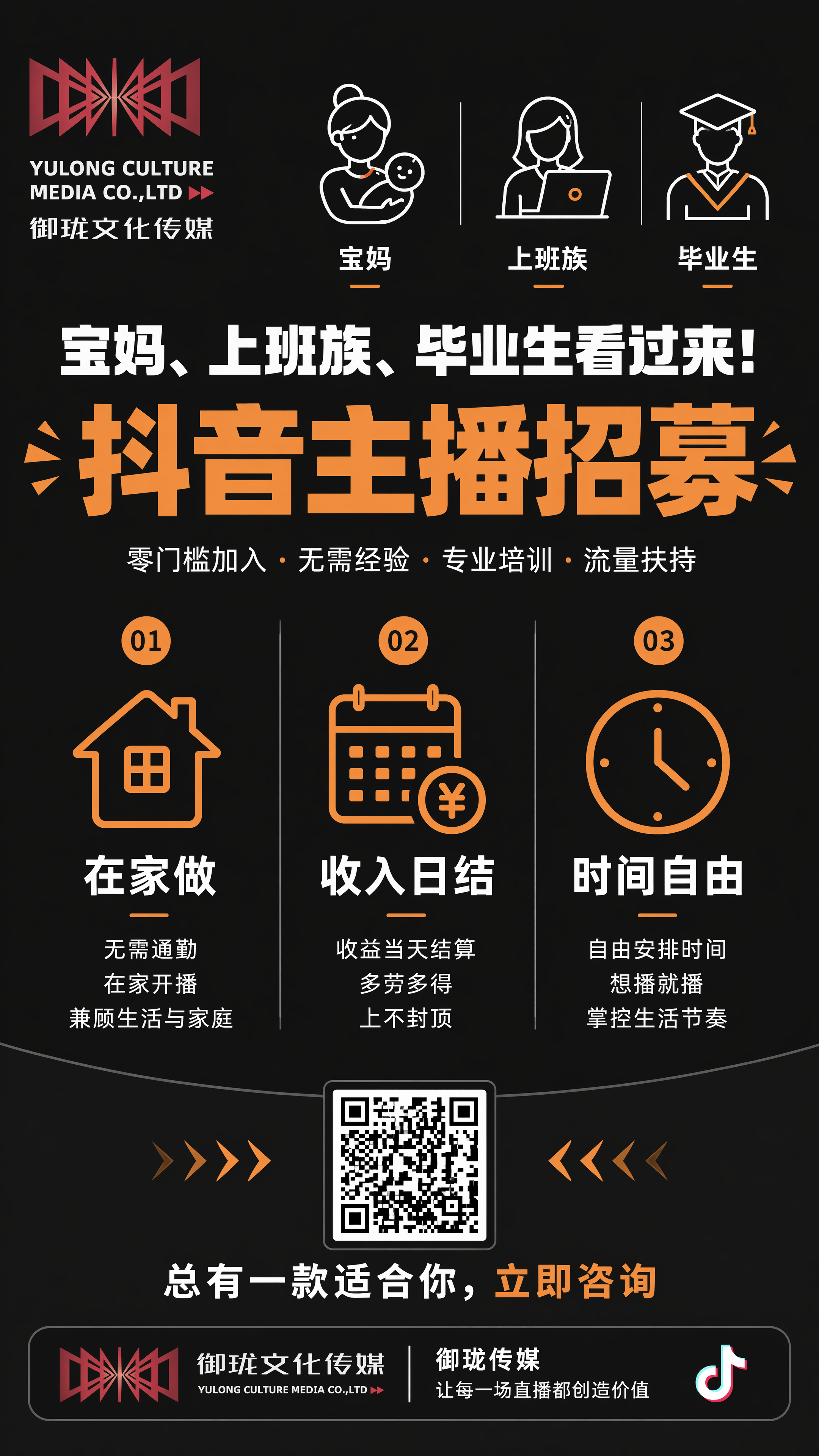 1. 暑假逆袭计划启动！0 学费学直播，日结 3 位数起，两个… - 图片创意预览