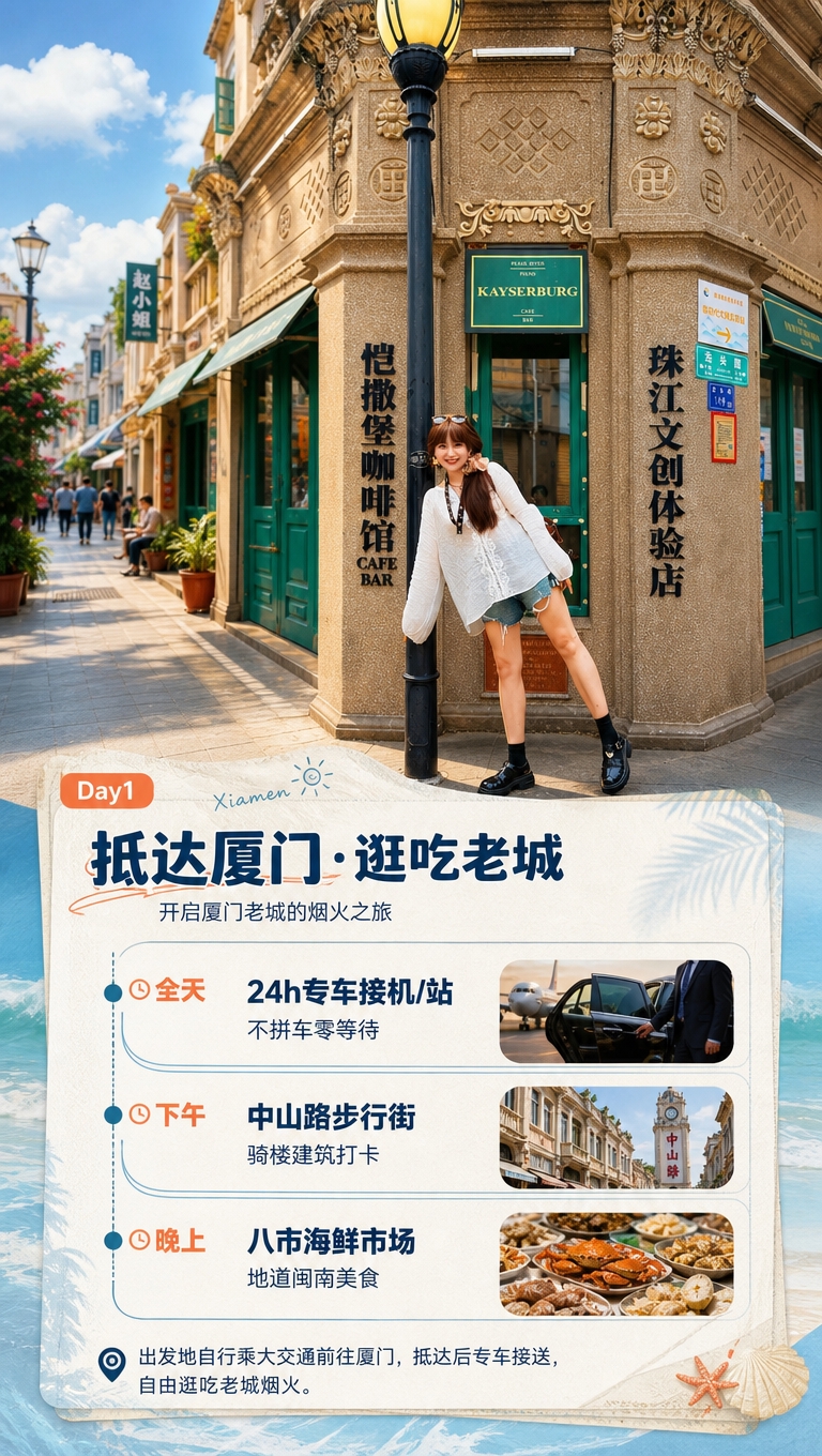 [商品] 使用【图6】鼓浪屿龙头路街角文艺打卡图作为Day1城… - 图片创意预览
