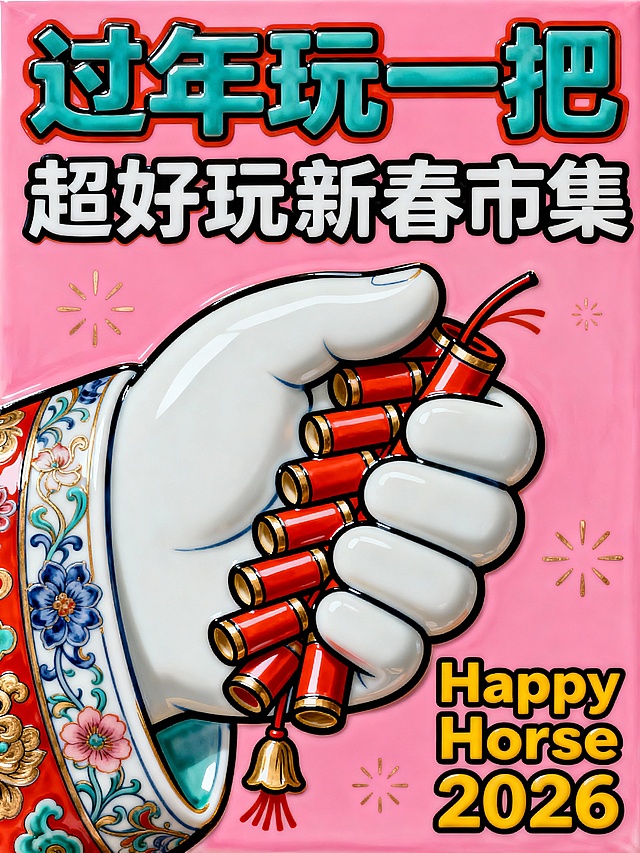 新春市集海报