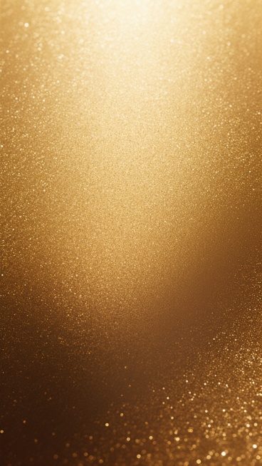 金色背景，呈现出从顶部明亮的香槟金逐渐过渡到底部深沉的古铜金的渐变效果，表面具有细腻的磨砂质感，布满微小的闪光颗粒，整体光影柔和，中心区域有自然的高光提亮，营造出奢华、温暖且高级的视觉氛围，适合作为高端设计的背景使用。预览效果