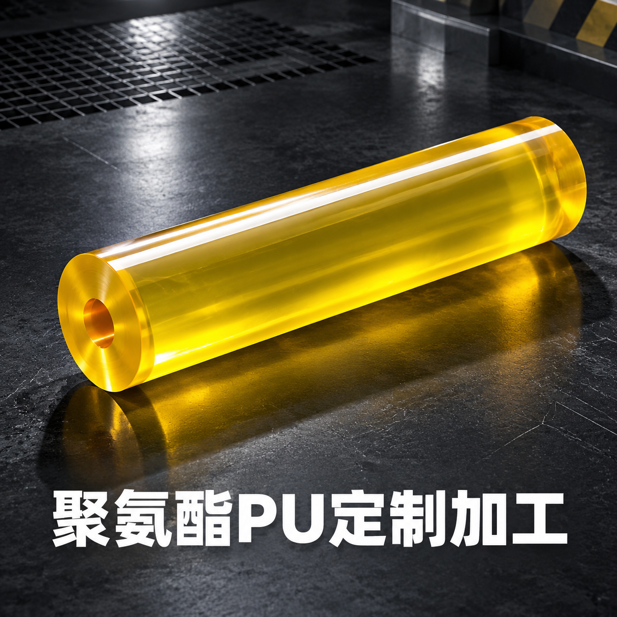 [主图-1] 圆棒形PU聚氨酯零件硬核工业风首图，突出产品本体… - 图片创意预览