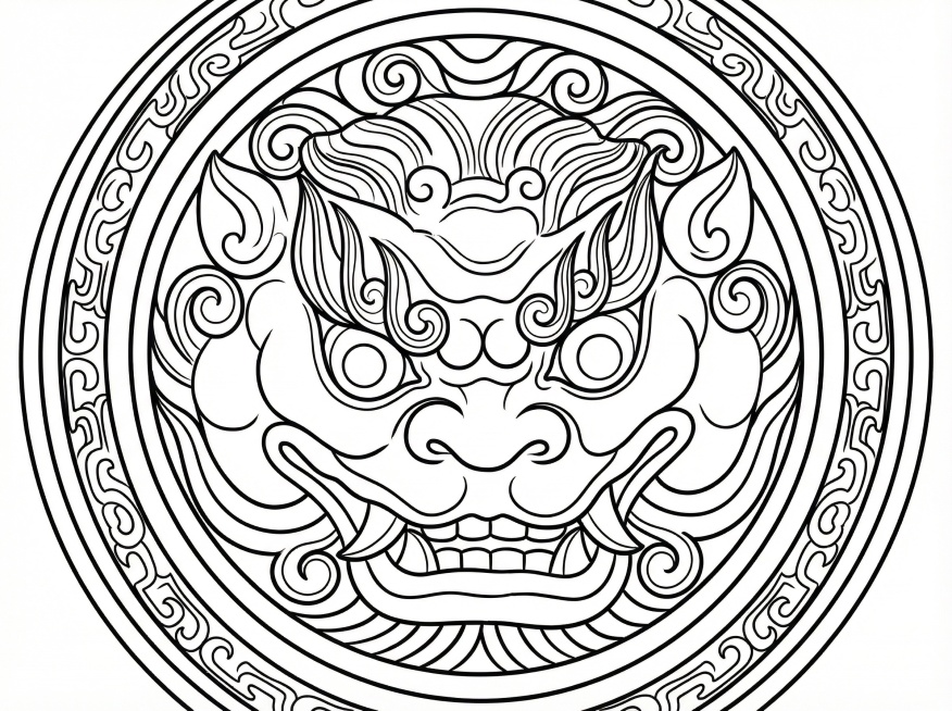 将里面的纹路画出纹样预览效果