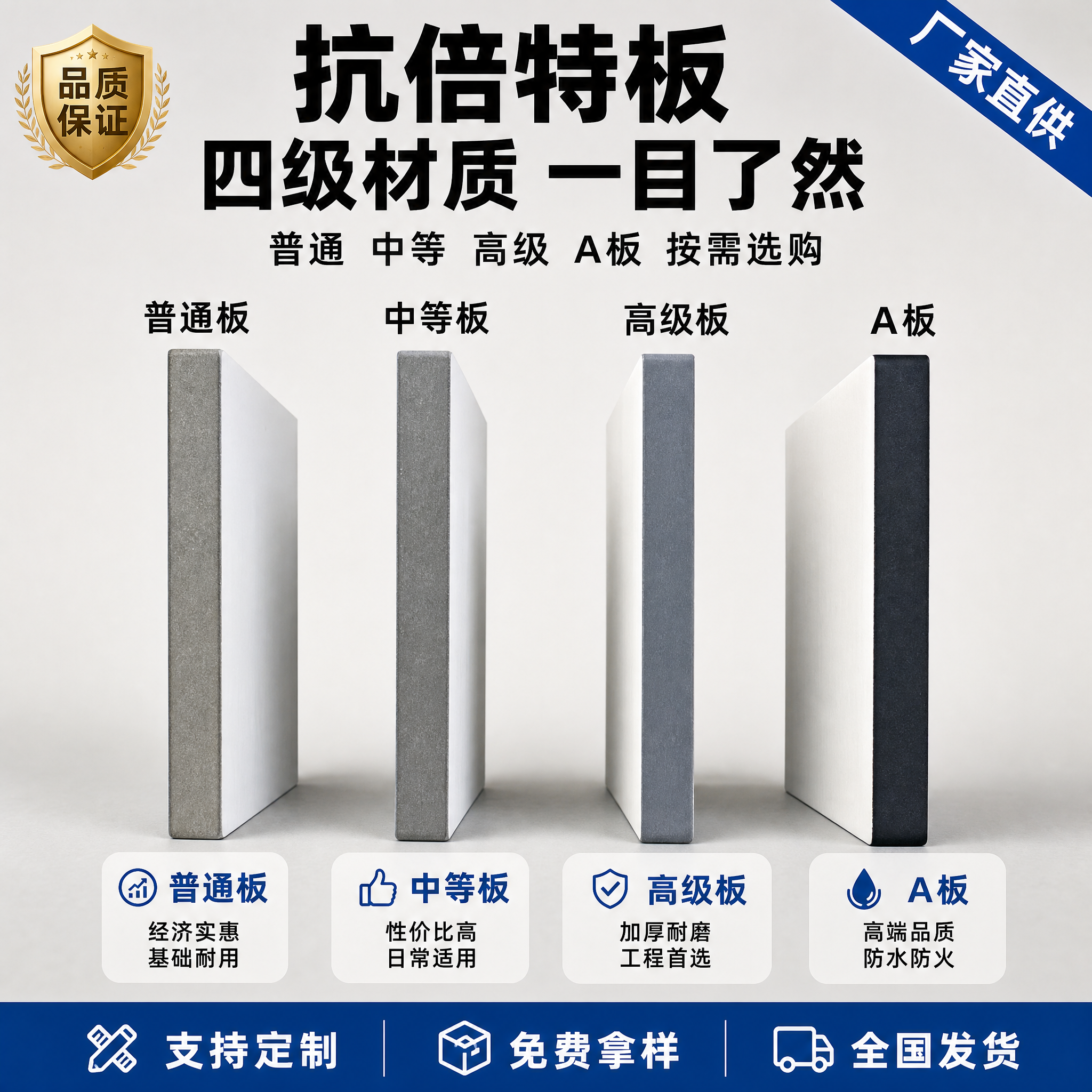 [单张主图] 抗倍特板 SKU材质详情对比图 爆款促销感路线… - 图片创意预览