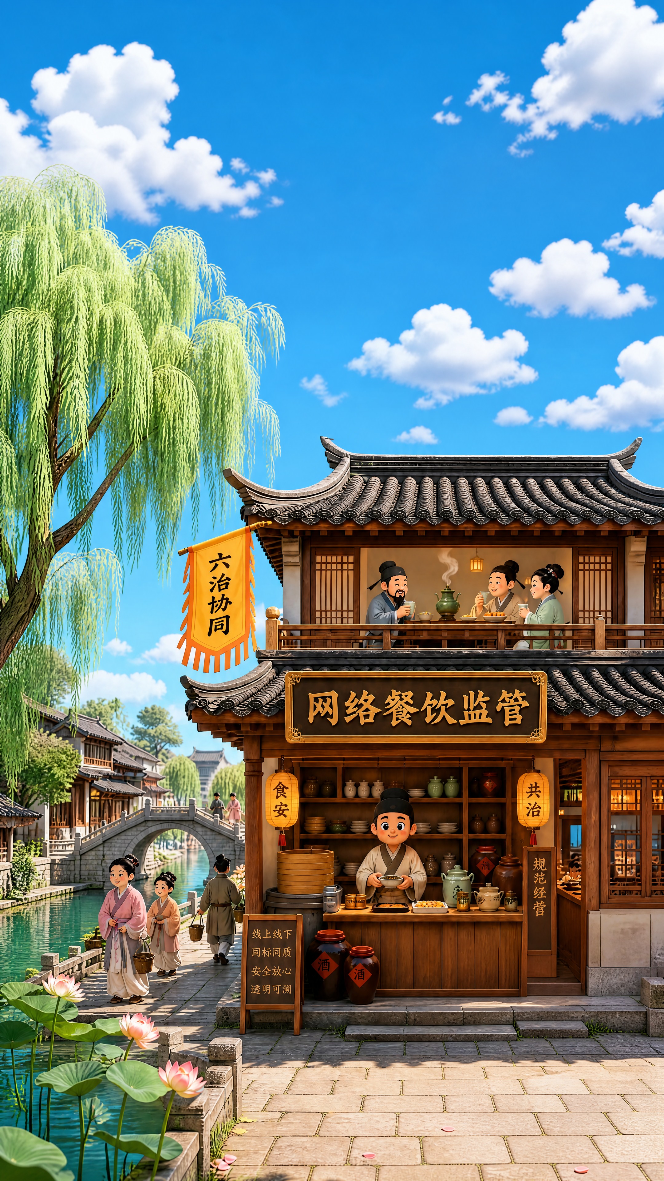 基于原图修改：增加天空的占比，让天空区域更广阔，蓝天白云更多；… - 图片创意预览
