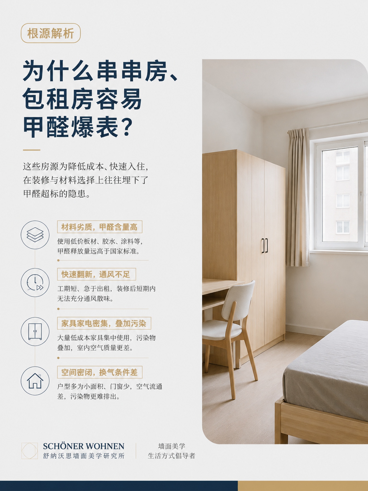 浅灰白色极简背景，高级德国家居科普海报，舒纳沃恩墙面美学研究所… - 图片创意预览