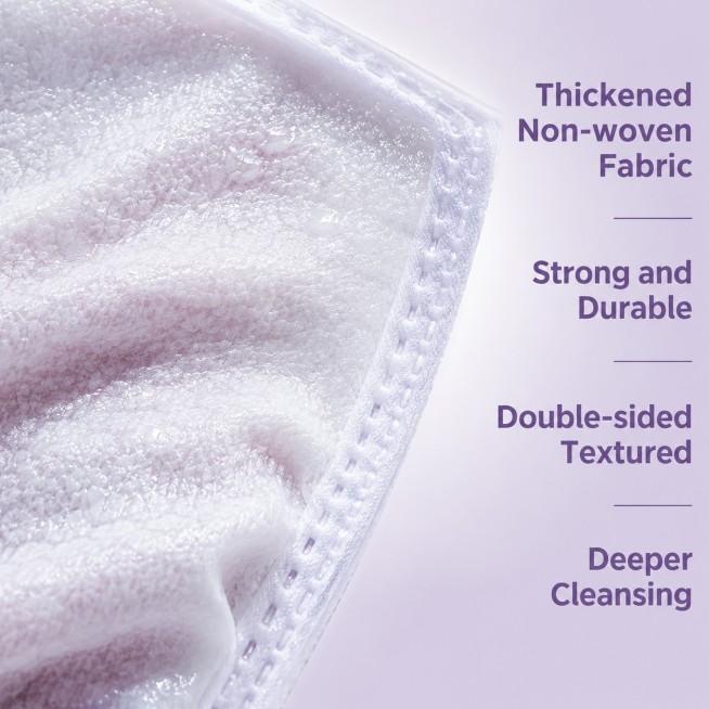 [Main Image 4] Non-woven fabric material detail display of bathing glove; [Atmosphere Style] Detail预览效果