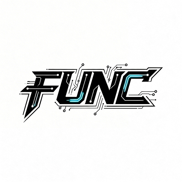 标题FUNC，生成一个电竞元素的LOGO