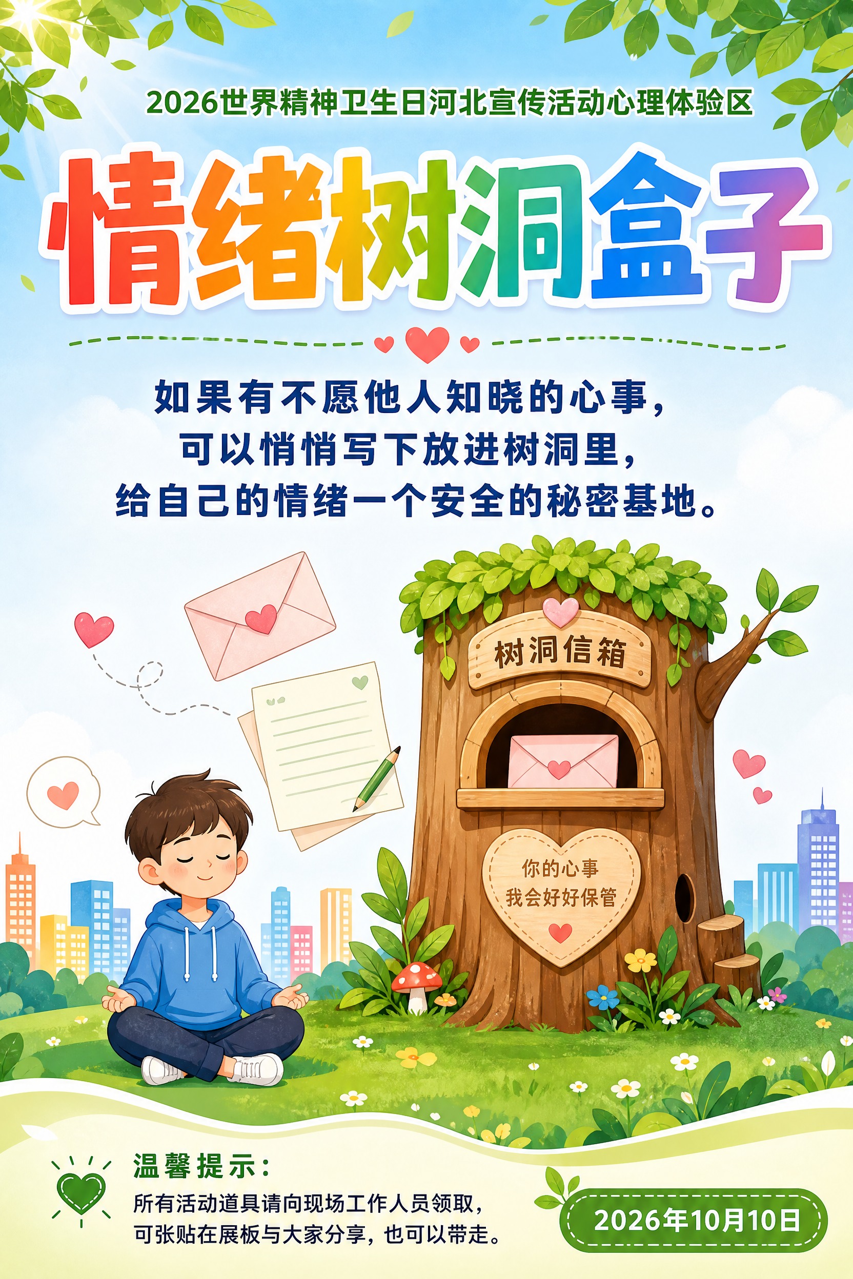 仿照之前情绪书写卡片展板的背景风格和字体风格，生成竖版60x9… - 图片创意预览