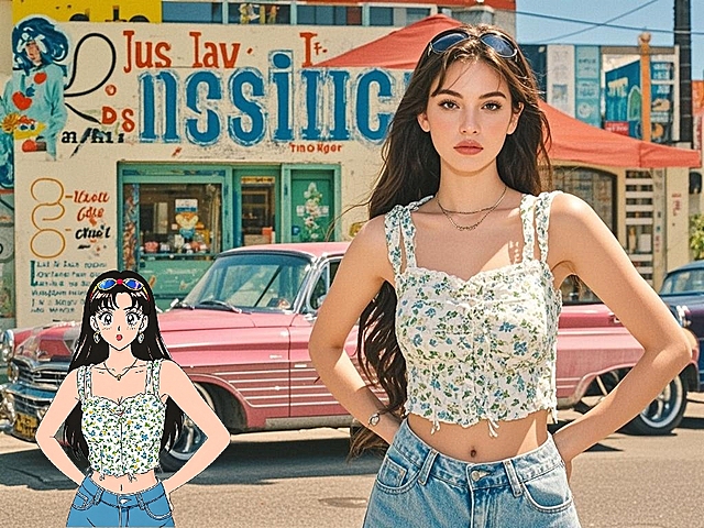 复古感与时尚感交融，city pop风漫画风设计，展现潮流街头魅力。