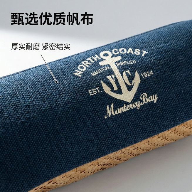 第三张好像不对，底部不是编制的，整体笔袋都是帆布袋，第三张黄色区域重新生成预览效果