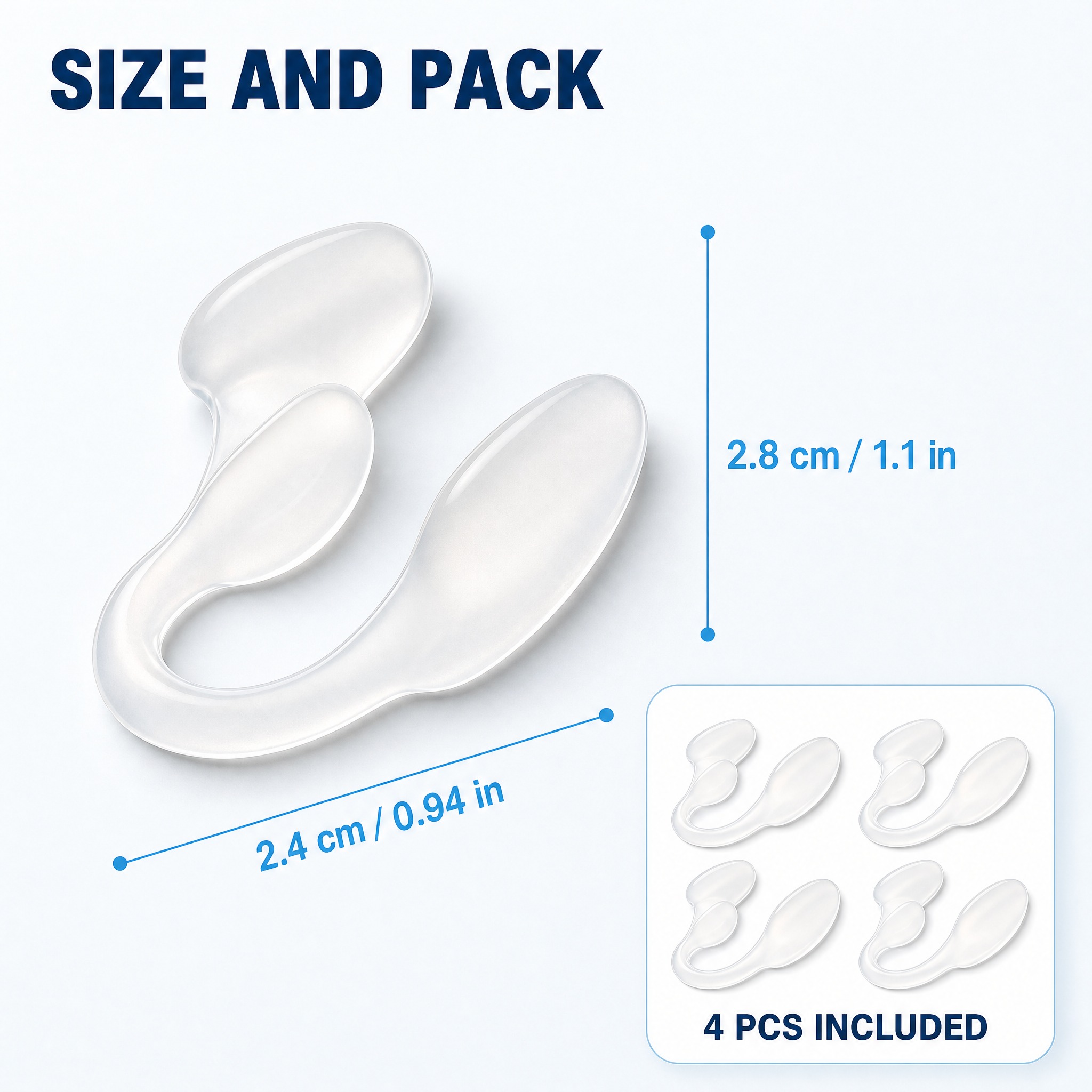 [主图-5] 商品名称「4 Pcs Silicone Nasa… - 图片创意预览