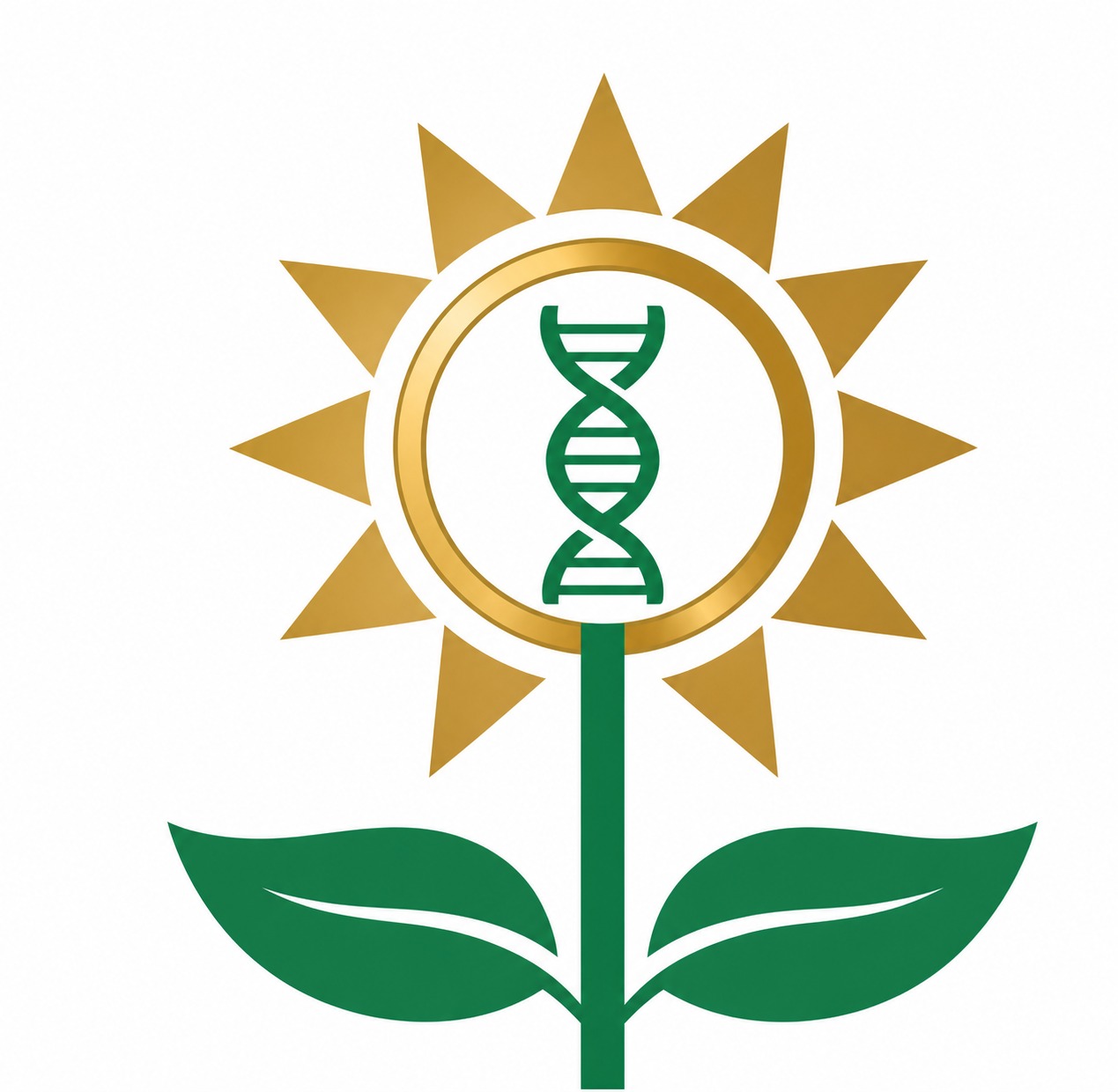 将图中金色圆环内的绿色十字替换为绿色的DNA双螺旋图案，DNA… - 图片创意预览