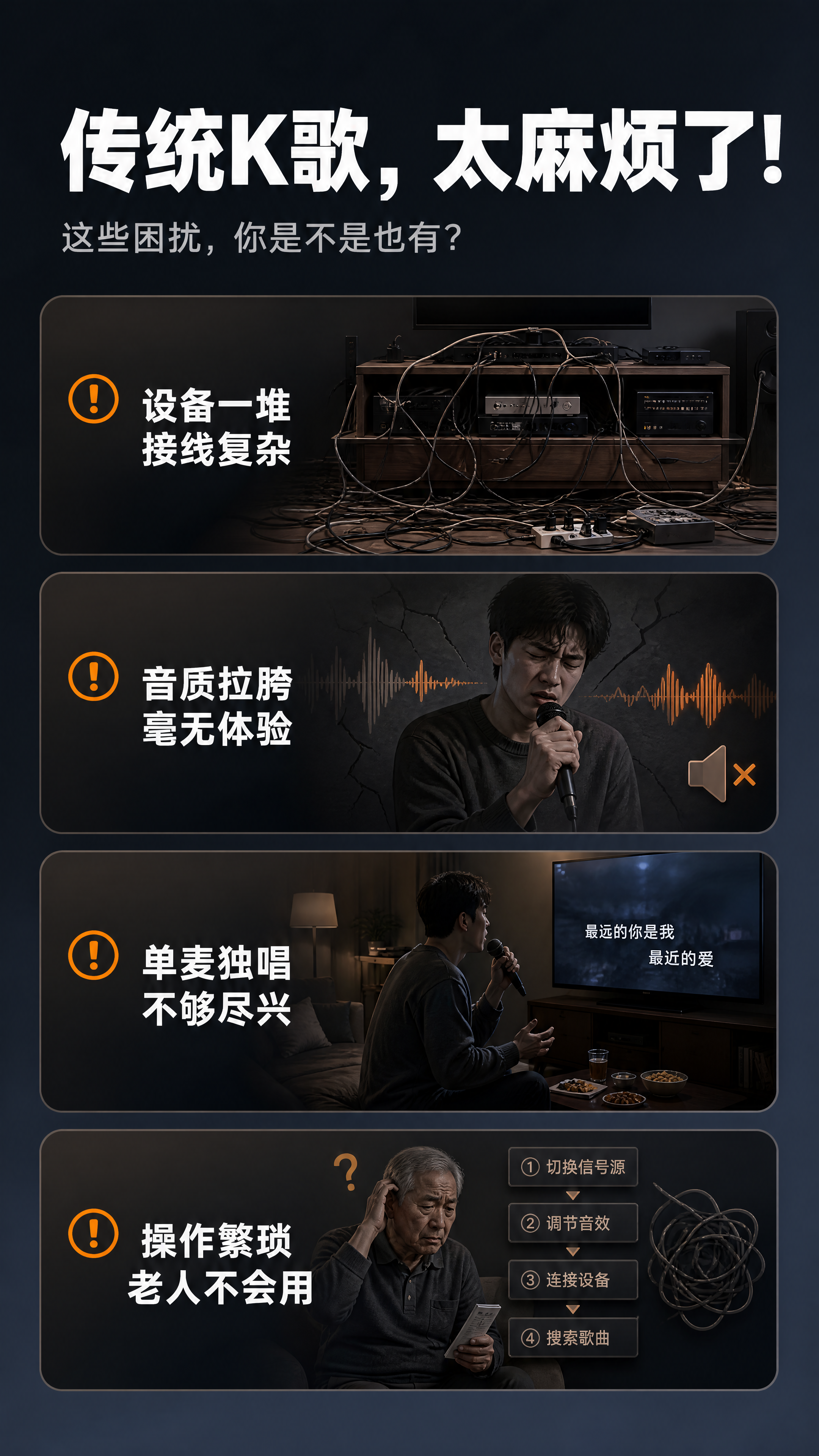 [商品] 本页为痛点页，不使用产品实物图。 [画面] 目标：直… - 图片创意预览