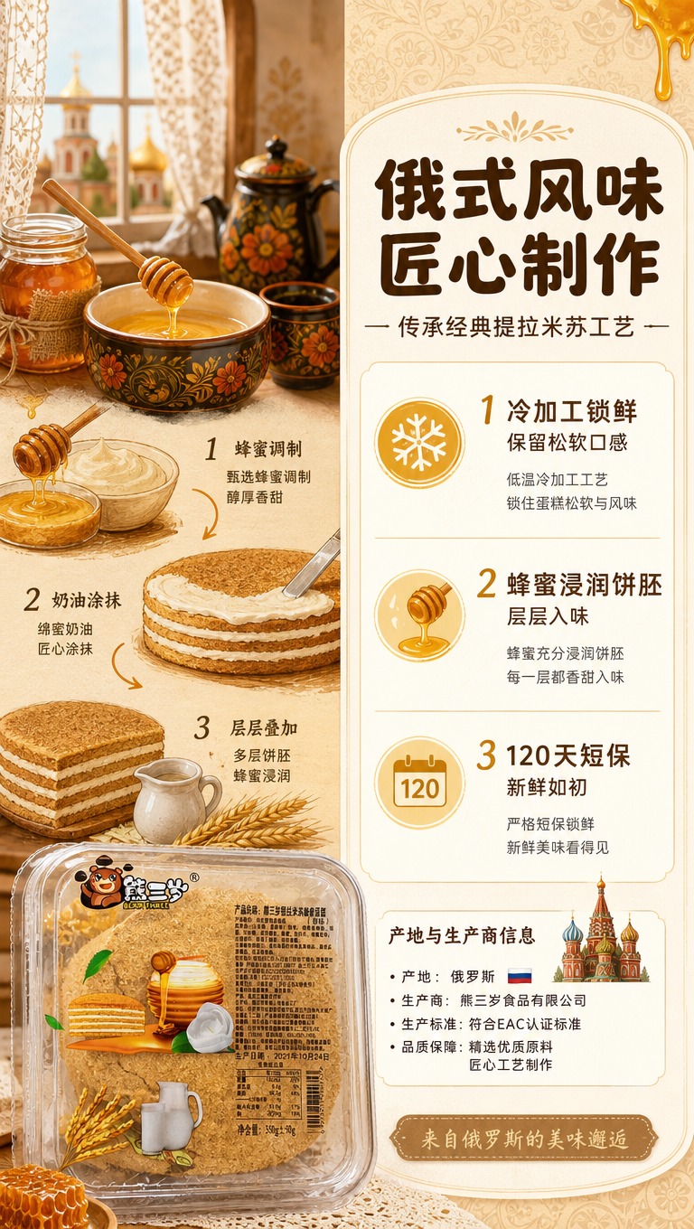 [商品] 使用【图4】【图9】熊三岁提拉米苏产品图；保留俄罗斯… - 图片创意预览