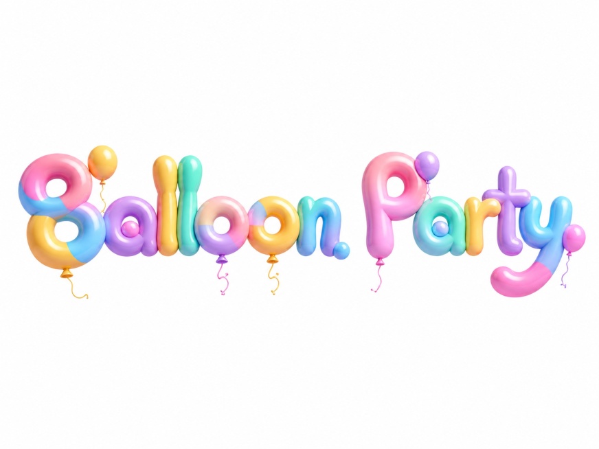 Balloon Party把这个生成好看立体的字体预览效果