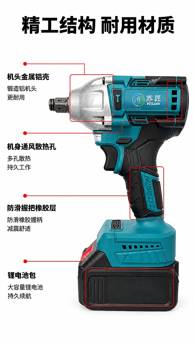 「图片1」，「图片1」,「图片1」,「图片1」生成详情页，商品名称为电动扳手，适配拼多多平台，单图比例为9:16，需求屏数为10张。