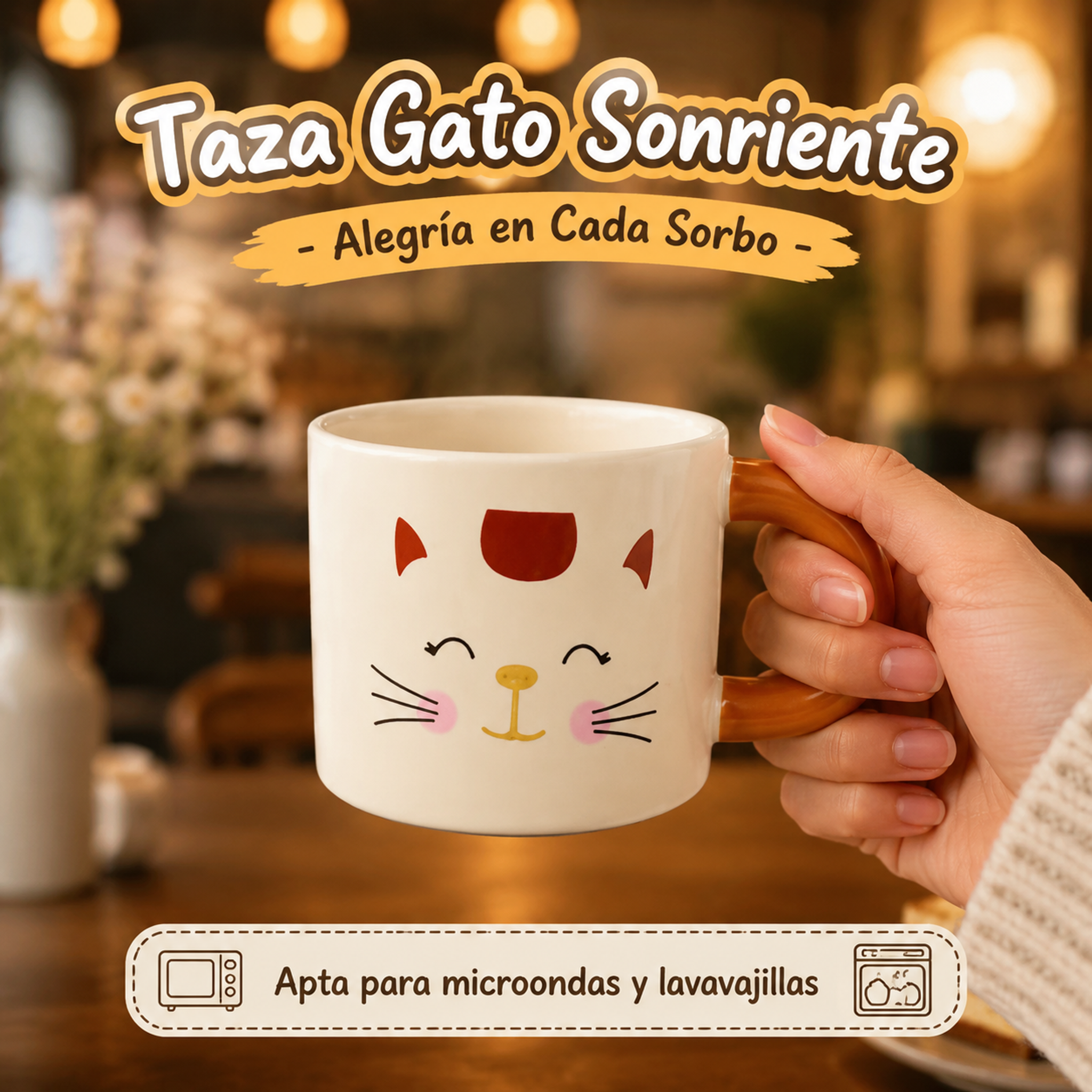 Taza de cerámica con diseño de… - 图片创意预览