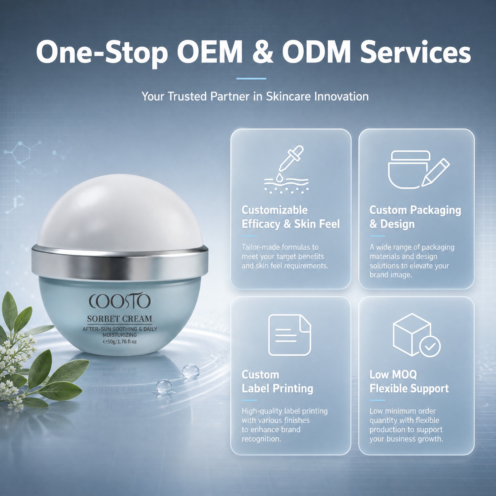 [主图-6] OEM/ODM定制服务信息图，展示一站式定制代工… - 图片创意预览