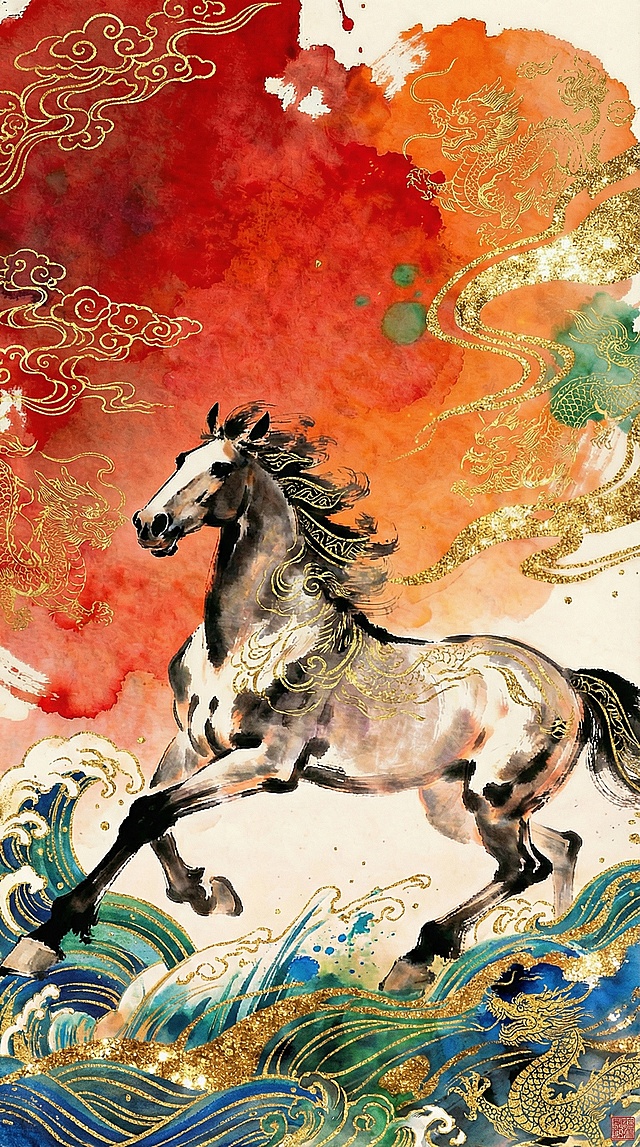 改成国潮风格海报