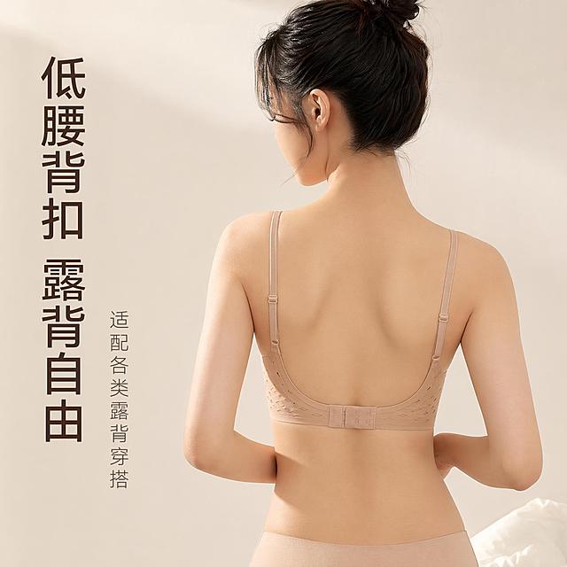 「图片1」，生成一套主图（5张），商品名称是璐加禾内衣，卖点是粉底液，细肩带无痕美背，适配抖音平台，主图比例为1:1