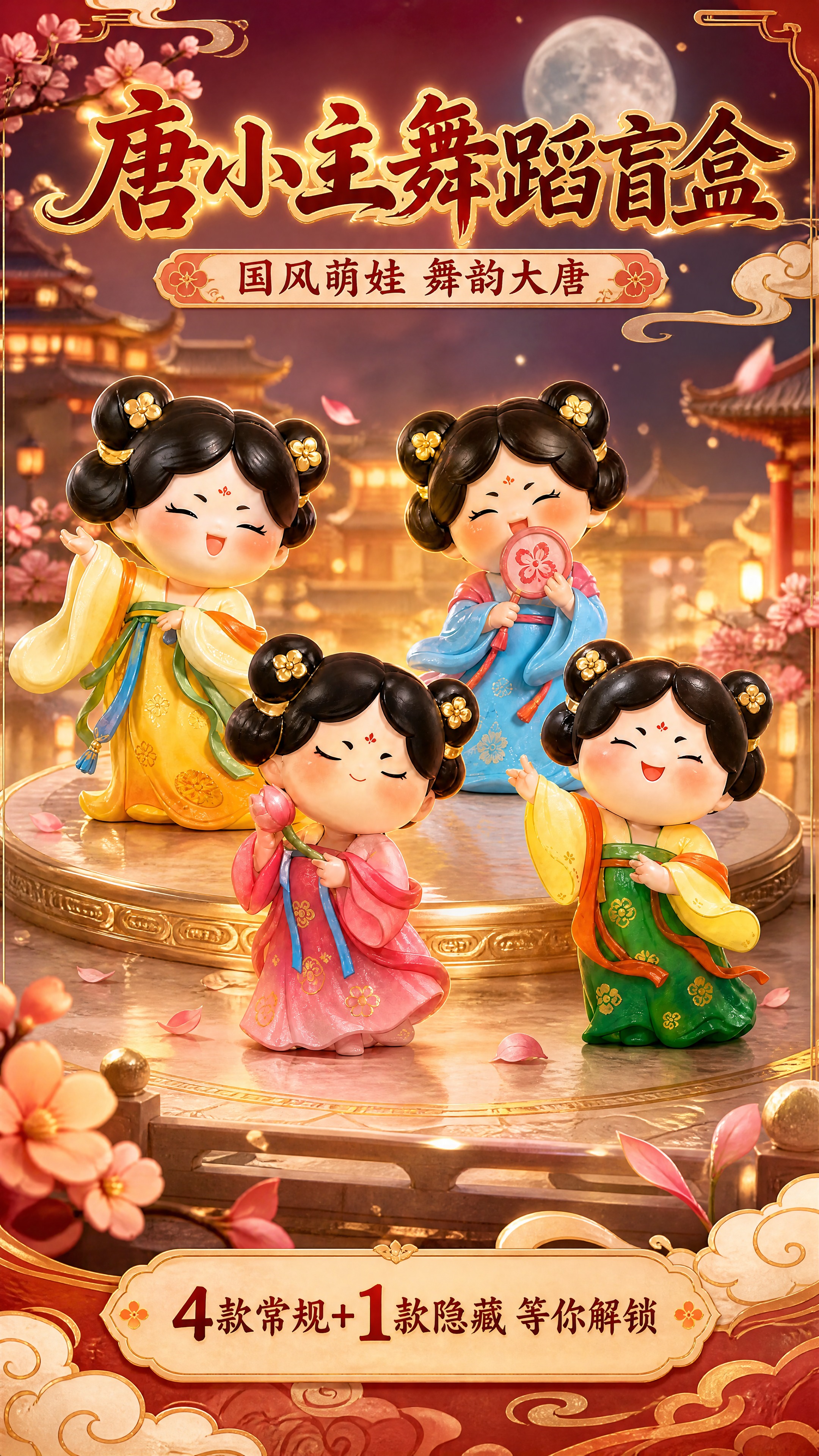 [商品] 使用【图1】【图2】的唐小主舞蹈盲盒4款手办（柳腰慢… - 图片创意预览